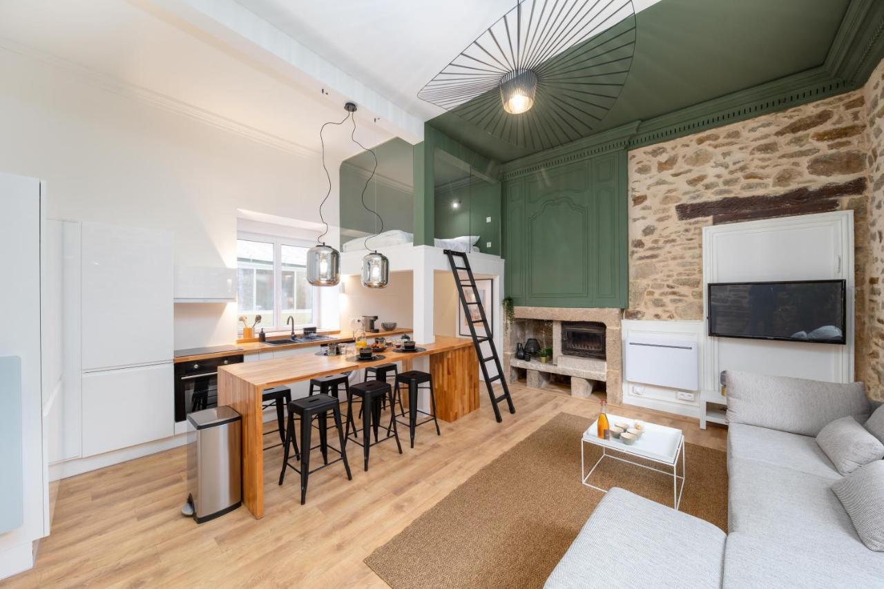 Superbe Appartement Avec Jardin Dinan Centre - Jerzual Kültér fotó